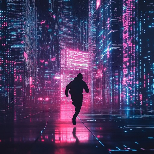 A fast paced cyberpunk instrumental with pulsating synth rhythms, energetic beats, and futuristic soundscapes, perfect for adrenaline fueled nighttime adventures in a neon metropolis