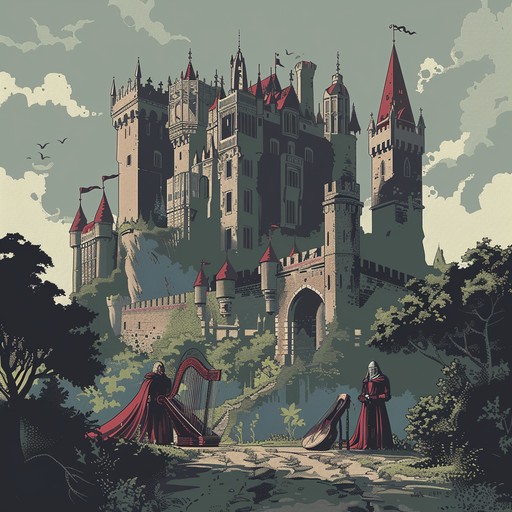 Immerse in a lush, intricate soundscape evoking medieval european castles with romantic undertones. Ideal for storytelling and reflective phases.