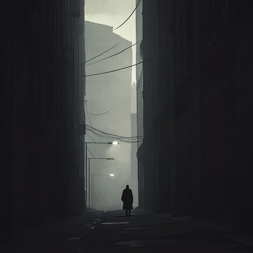 An instrumental grime track featuring heavy basslines and sharp synths, evoking the eerie atmosphere of deserted urban streets at night.