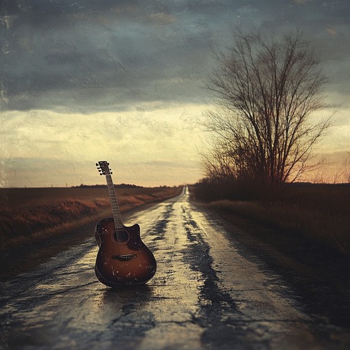 A soulful instrumental that uses the acoustic guitar to capture the overwhelming feeling of loneliness experienced by a lone traveler on desolate highways under vast skies. This soundscape recalls classic americana aesthetics, playing on themes of solitude and introspection with a soft but poignant guitar performance.