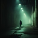 foreboding rhythms pulse through shadowy, abandoned urban streets.
