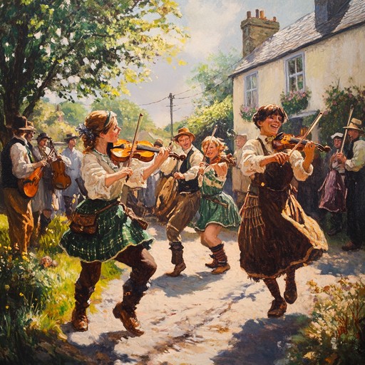 A merry composition reflecting celtic folklore, bringing to life a tale of playful leprechauns and enchanting melodies. This vibrant tune delights with its spirited and whimsical charm