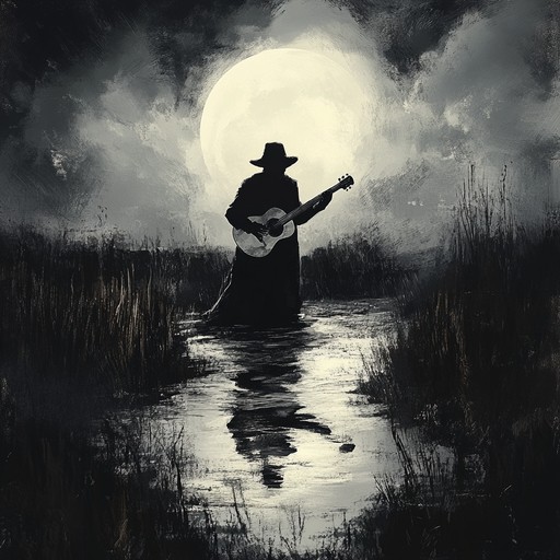 Embrace the desolate, haunting vibes of this eerie blues number where moaning slide guitars and throbbing bass lines meet ghostly echoes. Perfect for invoking the feeling of drifting through a spectral mississippi delta under a full moon.