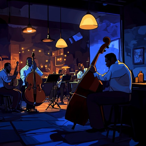 A lively blues instrumental featuring upbeat rhythms and catchy melodies, evoking the atmosphere of a joyous evening in a bustling blues club.