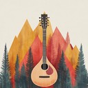 a lively bluegrass tune embodying wind swirling in pines.