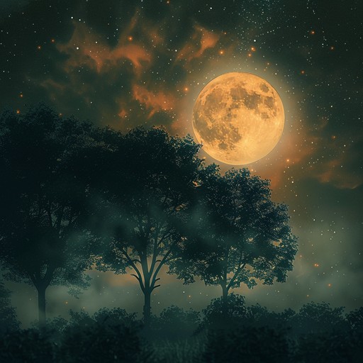 A mystical classical music piece that evokes the serene and otherworldly atmosphere of an enchanted grove under the moonlight. The lush harp melodies and gentle harmonies create a calming, magical feeling, perfect for deep inner peace and meditation.