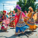 energetic rhythms fusing traditional bhangra and funky beats