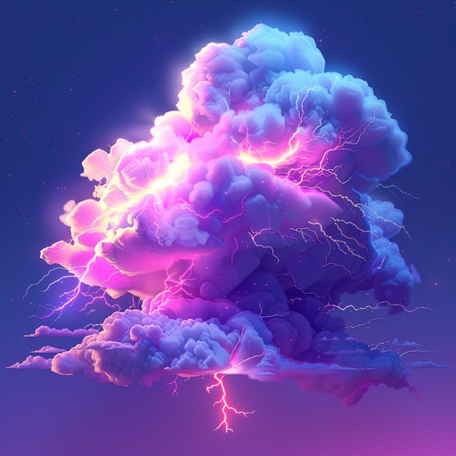 A chaotic dubstep track featuring roaring beats and electrifying melodies that mimic the intensity and unpredictability of a thunderstorm, creating an immersive listening experience.