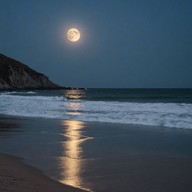 mysterious vibes under a tropical moonlight.