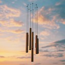 a tranquil piece fusing wind chimes with soft ambient sounds