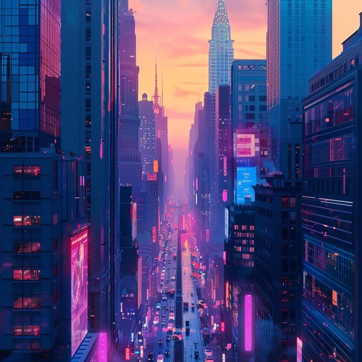 Imagine cruising down a neon lit cityscape as the sun rises, bringing life to a world filled with the resonant sounds of a bygone era, reimagined through modern synths. The track features ascending synth lines that capture the essence of a fresh start and the promise of a new day