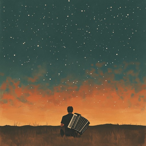 An instrumental cumbia piece blending soulful accordion with gentle percussion, creating a reflective atmosphere that transports listeners to nostalgic landscapes of the past