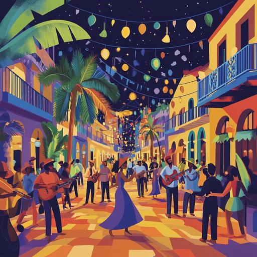 Embark on a musical journey with this instrumental salsa composition that captures the essence of a vibrant celebration, blending traditional latin rhythms with modern flair, featuring dynamic percussion, spirited horns, and infectious melodies that will make you move to the beat.