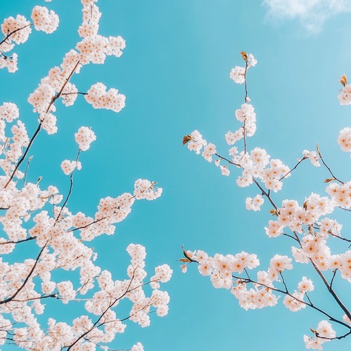 A vivacious and melodious j pop instrumental piece that captures the essence of springtime cherry blossoms in full bloom. With its upbeat tempo, infectious melodies, and heartwarming harmonies, this track is designed to uplift the listener's spirits and evoke feelings of hope, renewal, and joy. The use of bright synthesizers, playful percussion, and emotive piano melodies create a radiant soundscape perfect for animation soundtracks, celebratory moments, or background music for uplifting content.