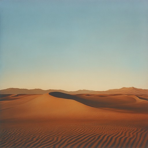 An instrumental piece that immerses the listener into the isolating vastness of the desert, with soulful melodies evoking feelings of loneliness and introspection, played on traditional middle eastern instruments.