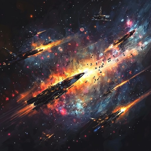 Experience a galactic clash with thunderous dubstep drops interwoven with heroic orchestral melodies. This track blends modern electronic rhythms and classical instrumentation, conjuring scenes of interstellar conflict and triumph.