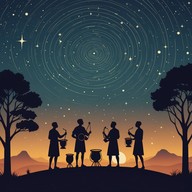 energetic beats stir under starlit skies