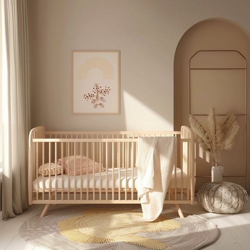 This instrumental track features tender, flowing melodies that create a calming atmosphere perfect for a nursery setting. The music sways softly like a lullaby, with gentle harmonies that evoke a sense of warmth and safety. Ideal for bedtime stories or quiet moments with a child.