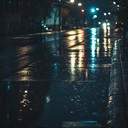 soothing synths blend with urban nighttime atmosphere.