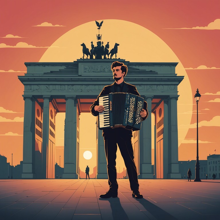 This instrumental track blends traditional german schlager with a sense of deep yearning and longing, encapsulating the emotional highs and lows experienced in the vibrant city of berlin. The melodious tones craft a narrative of nostalgic reminiscence and hopeful anticipation.