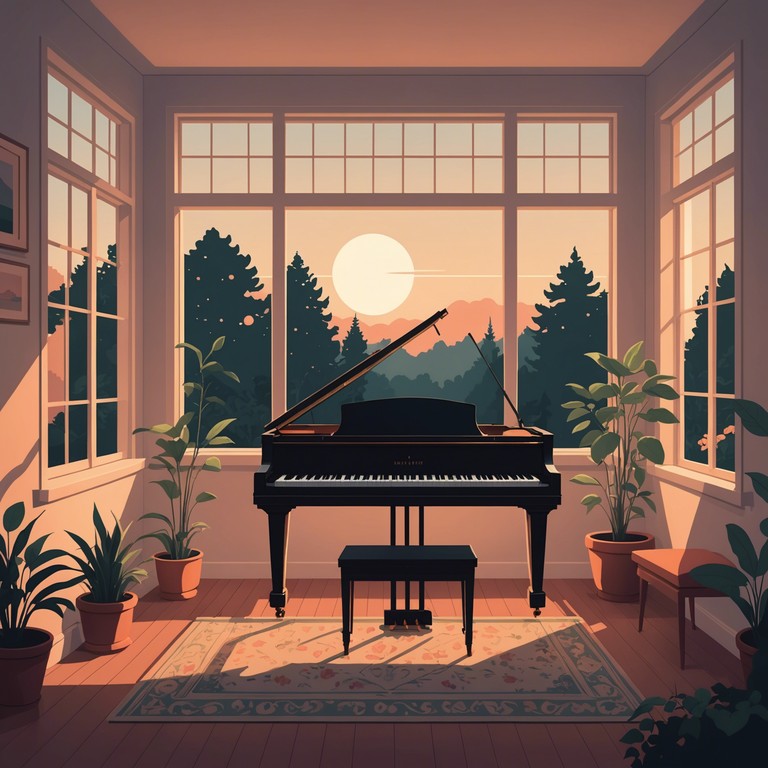 The composition is crafted to create a peaceful and intimate atmosphere, where each piano note invites listeners into a world of tranquility and love, ideal for relaxing or romantic settings.