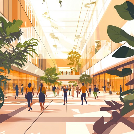 Energetic, uplifting muzak featuring light percussion and happy melodies, designed to elevate the mood in a bustling shopping mall environment. Perfect for background music in retail settings, this track aims to create a pleasant and enjoyable atmosphere for shoppers, encouraging relaxation and a sense of happiness.