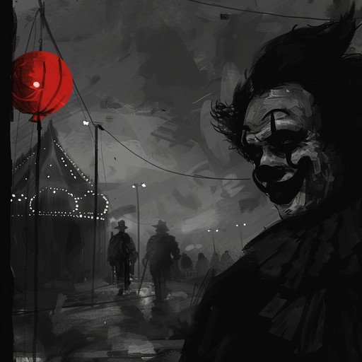 Imagine walking through a dark carnival with sinister clowns and eerie circus music. The track integrates unconventional instruments and distorted effects, creating a haunting atmosphere juxtaposed with whimsical, almost mocking melodies. The mood swings between unnerving and oddly playful, building tension and delivering unexpected twists.