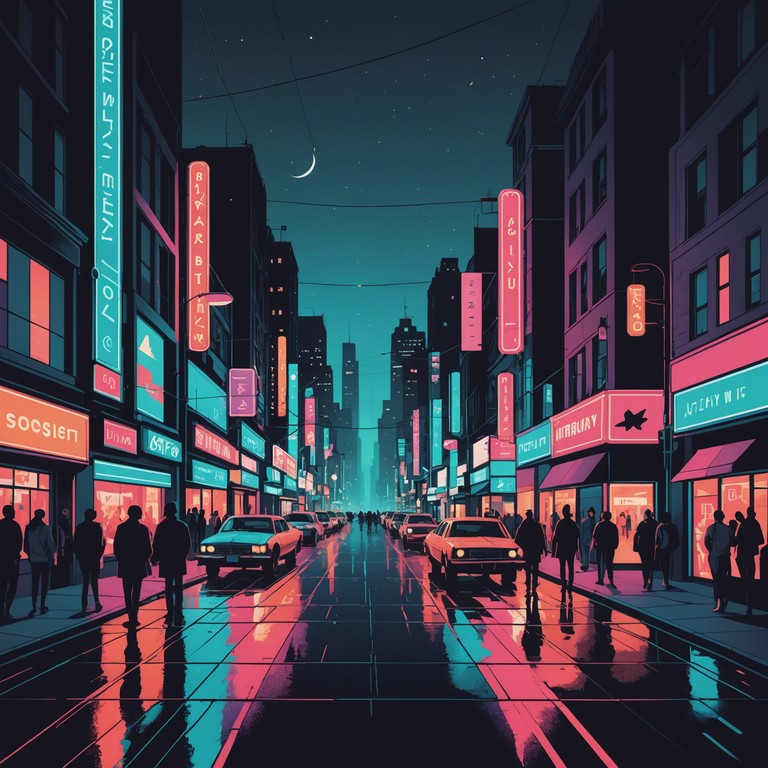 This track embodies the vibrant energy of a bustling city night, infused with joyful urban rhythms that mimic the constant motion and sparkling lights of a metropolitan landscape. The piece flows with a smooth and electrifying blend of electronic and acoustic sounds, capturing the essence of urban life through its uplifting melodies and dynamic beats.