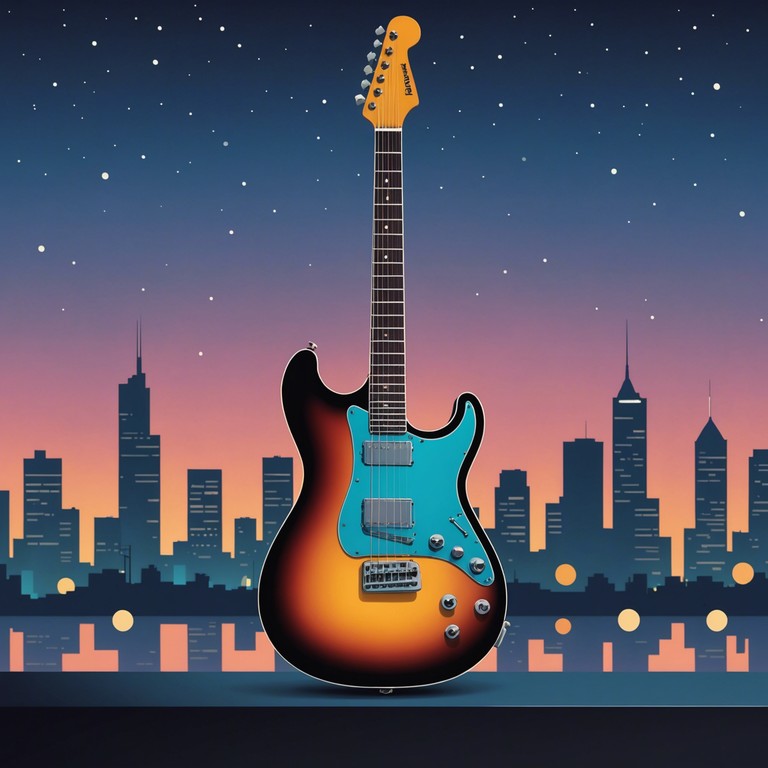 A sonic exploration of the city at dusk, where the sounds of electric guitar blend with synthesizers to provide a soothing yet sophisticated soundscape, perfect for evening relaxation or introspection.