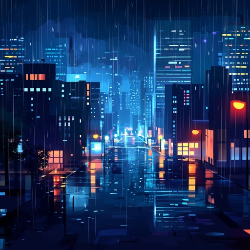 Imagine walking through a softly lit tokyo during a gentle rain, surrounded by the murmur of distant conversations and the soft glow of neon signs reflecting on wet streets. The track aims to capture the essence of peaceful solitude amidst the city's vibrant life, blending ambient synths with subtle, dreamlike melodies.