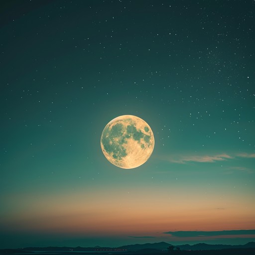 An ethereal minimalistic instrumental focusing on soft, delicate piano melodies that evoke an atmosphere of nocturnal tranquility and calming introspection, ideal for reflective or meditative moments as it softly whispers under starlit skies.