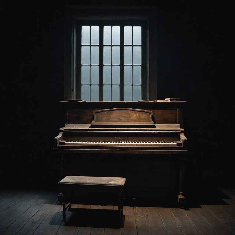 Delve deeper into the essence of solitude as each piano keypress brings an echo from the depths of the soul, blending the lines between reality and the ethereal. Experience a contemplative musical piece that captures the essence of being alone with one's thoughts in the still of the night.