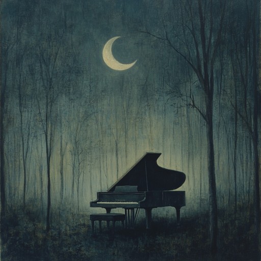 This track features gentle piano melodies layered over subtle ambient textures, creating an atmosphere of quiet unease. The music softly unfolds, inviting listeners into a world where shadows dance and secrets linger, evoking images of moonlit nights and whispers in the dark.