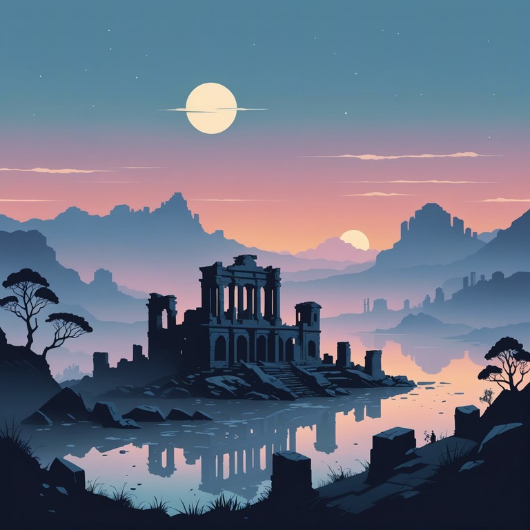 This ethereal soundtrack captures the essence of an ancient, forgotten civilization, recreating the atmospheres of lost temples and mystical rites through ambient sounds. The music paints a vivid picture of a world where history and mystery intertwine, evoking emotions and imagery of long lost stories whispered through the winds of time.