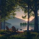 a tranquil, serene evening melody filled with warmth