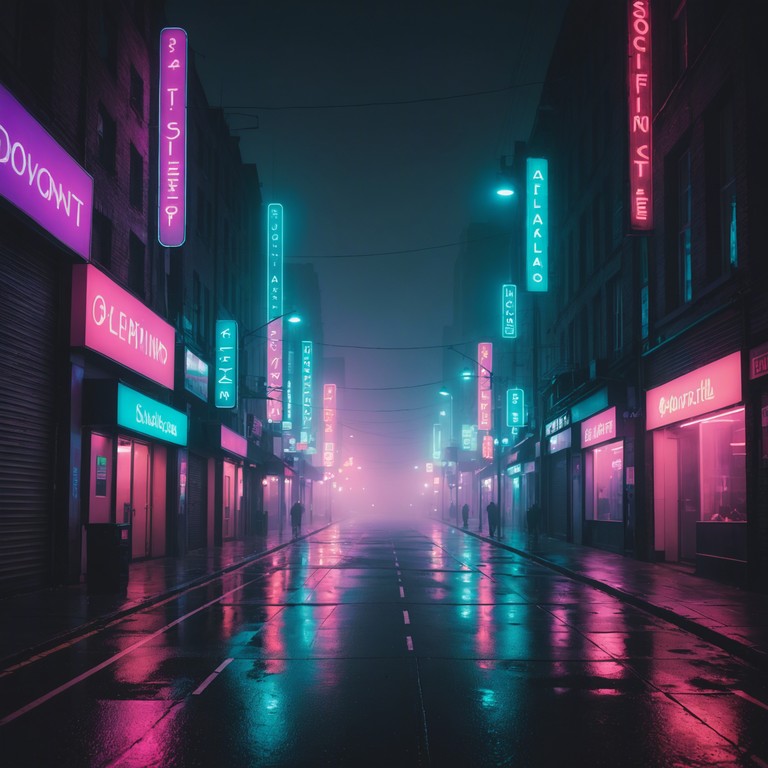 Imagine drifting through a luminescent urban landscape where the slow pulsating trap rhythms meld with transcendent synth waves, crafting an atmosphere of both intrigue and tranquility. The music encapsulates the sense of a nightly neon lit city enveloped in mist, where every soft beat and airy synth note adds to the depth of the dreamscape.