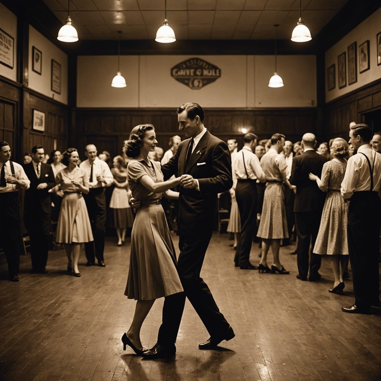 This track is a nostalgic journey back to the high energy, dance filled ballrooms of the 1940s, featuring classic swing rhythms that echo the sounds of big band leaders like benny goodman. The music pulsates with vibrant nostalgia, encouraging a foot tapping rhythm that's both lively and heartwarming.