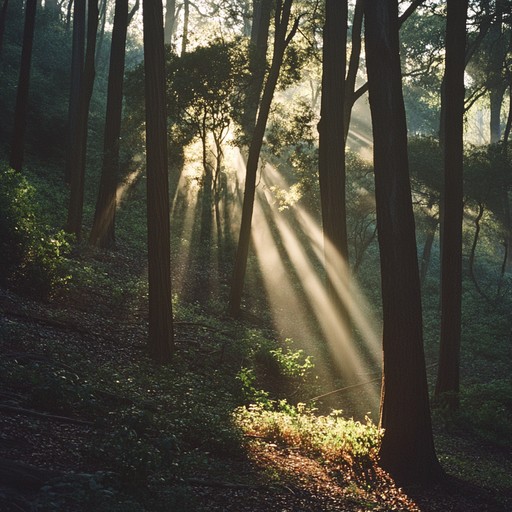 This composition captures the subtle and soothing sounds of nature as experienced during a peaceful walk through a lush forest. The gentle melodies and tranquil rhythms are designed to alleviate stress and promote relaxation