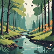 orchestral melody with environmental sounds