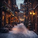 christmas melody fills the evening air