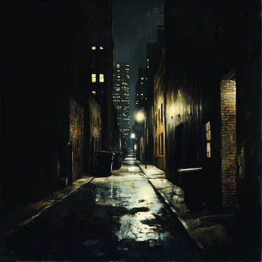 A tense blues rock instrumental that captures the feeling of walking through dim city streets at night, featuring gripping guitar riffs and a driving rhythm section
