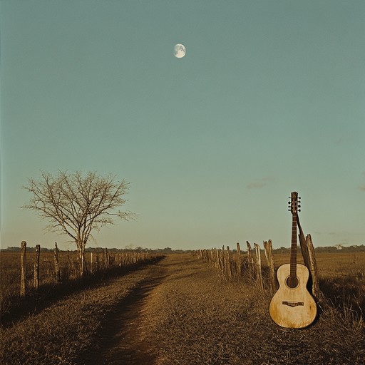 An instrumental piece that evokes a sense of unease and mystery, blending traditional sertanejo guitar with haunting melodies that echo through the deserted fields of the brazilian countryside at night.