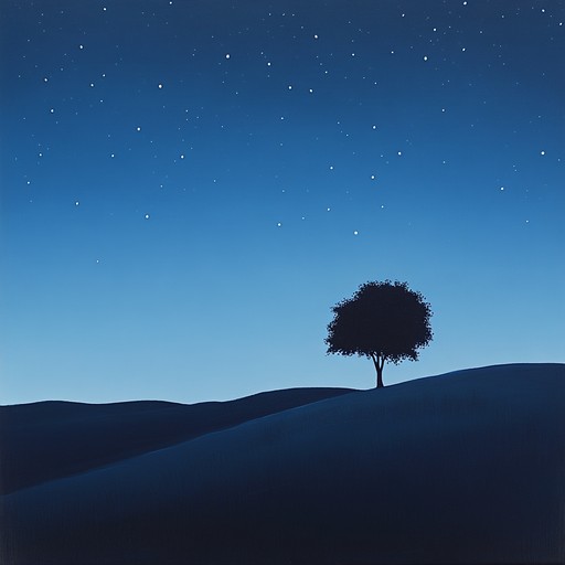 As dusk falls and the celestial dome brightens with countless stars, this piece captures the profound silence and awe of observing the night sky. The music combines atmospheric synthesizer layers with minimalist piano melodies to evoke a sense of curiosity and sublime solitude under the cosmos. The texture is rich yet subtly layered, meant to enrich the listener's nocturnal reflections.