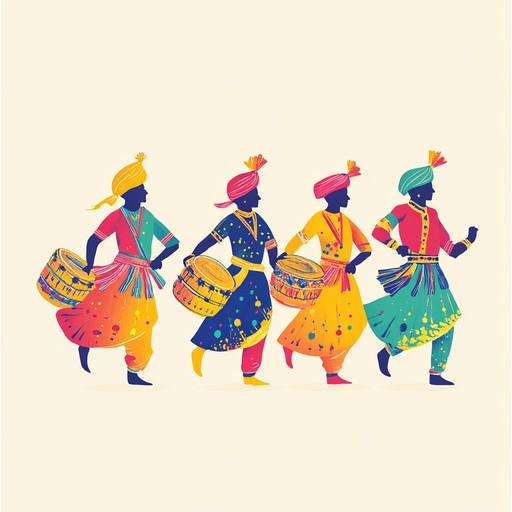 Exuberant dance beats blend rhythmic dhols and vibrant melodies, emulating the essence of bhangra. Triumphant and energetic, perfect for celebrating victories and joyful gatherings. A musical embodiment of punjab's cultural vibrancy and exuberance.