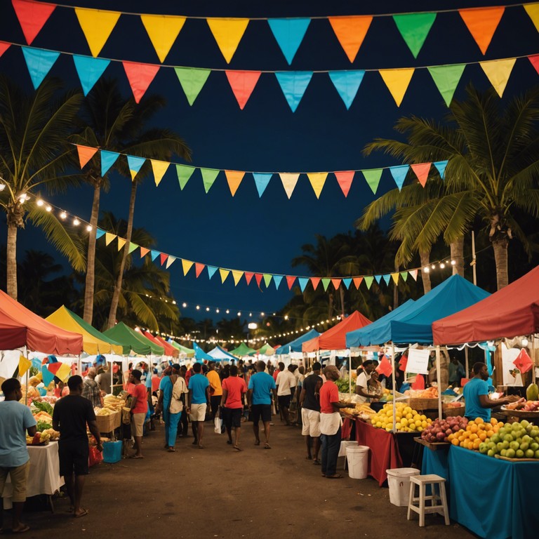 Dive deeper into the heart of the caribbean with this intense calypso tune. Enriched with the vivacity of steelpan, it captures the essence of a tropical festivity under a clear starry night, brimming with cultural pride and joyful celebration.