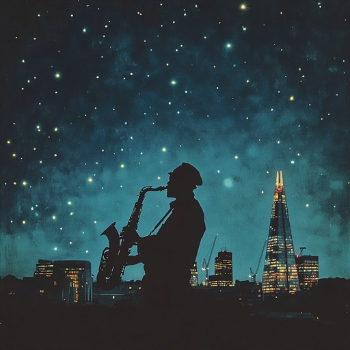 An instrumental piece blending the smooth swing rhythms with modern uk urban beats, wrapped in a dreamy atmosphere that captures the essence of london's twilight hours.