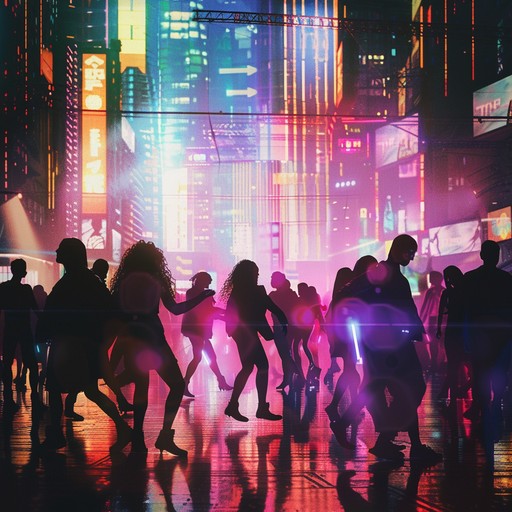 Pulsating city lights ignite an infectious groove with smooth synth melodies, embodying the electric nightlife of a retro city. The track is vibrant and nostalgic, perfect for dancing the night away.