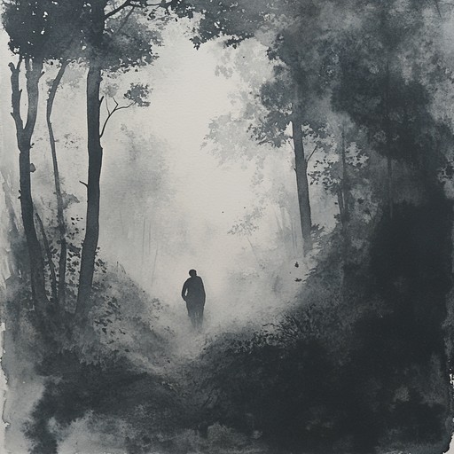 This track captures the essence of a haunted autumn night, filled with the subtle, unnerving whispers of unseen presences swirling among the dry leaves. The composition utilizes dissonant melodies and sudden silences to amplify the sense of isolation and mystery.