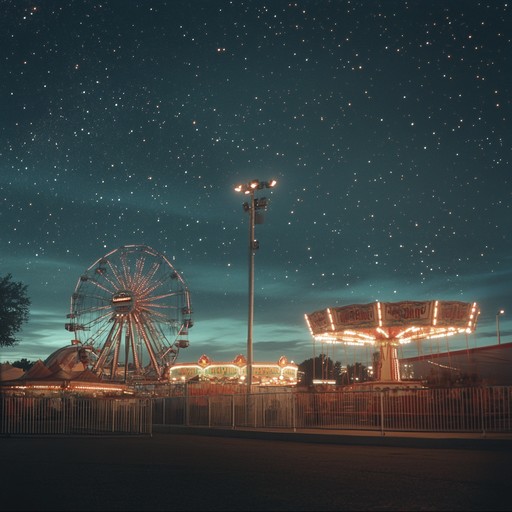 An evocative dance pop instrumental characterized by nostalgic synths and an energetic beat, perfect for midnight reflections or solitary dance moments under the stars. The track weaves through feelings of past memories, longing, and the upbeat ambiance of a carnival night, providing an emotional yet lively groove for listeners.