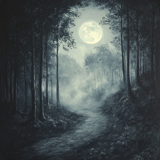 A serene yet eerie soundscape evoking ancient woodland mysteries and quiet introspection